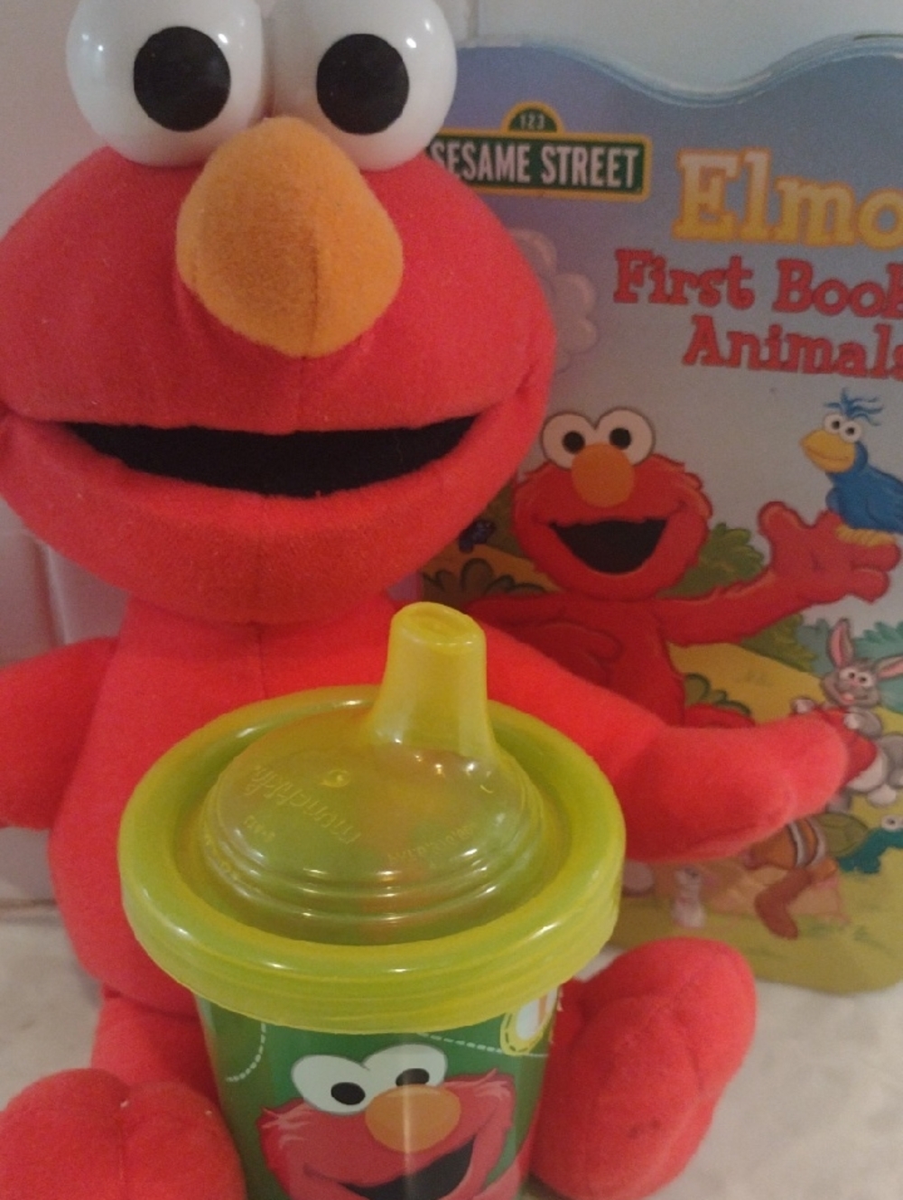 Elmo Sesame Street Elmo 📚 Sippy Cup NWT